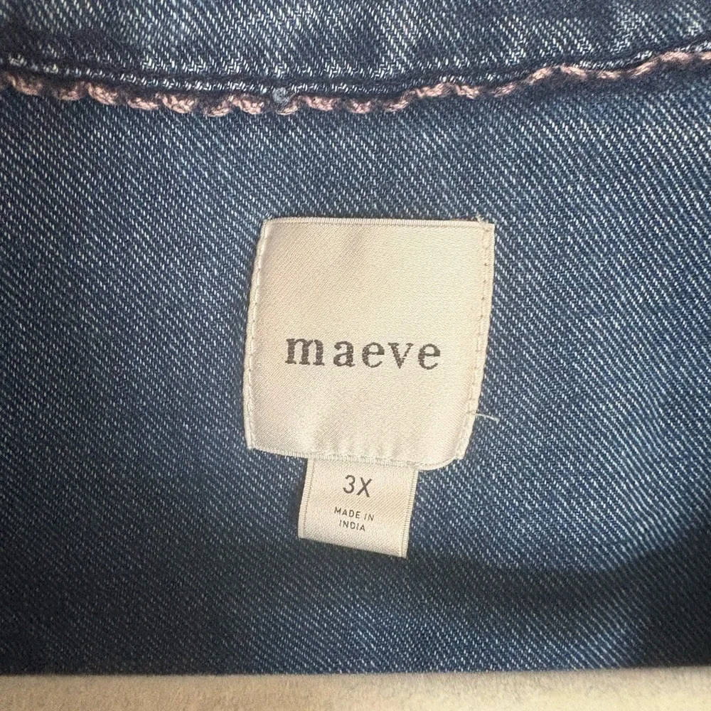Blue Denim Tiered Dress - Picture 3 of 4